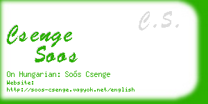 csenge soos business card