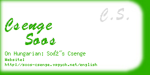 csenge soos business card